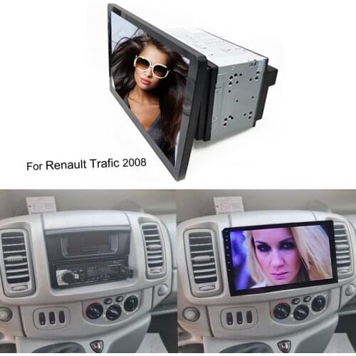 2Din Rotating Multimedia Screen Car Radio For Renault Trafic 2008 Video Player GPS Navigation Android 10 Autoradio Stereo HU