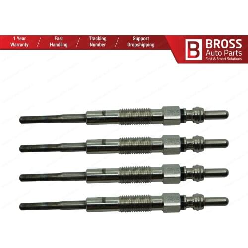 Bross Auto Parts BGP32-1 4 Pcs Heater Glow Plugs GX2094, 96440144, GE125 for Chevrolet Opel Holden Daewoo Ship From Turkey