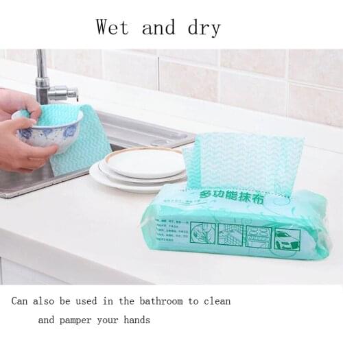 Household kitchen supplies, environmentally friendly disposable non-woven fabrics, disposable rags, 80 drawers, kitchen multi-pu