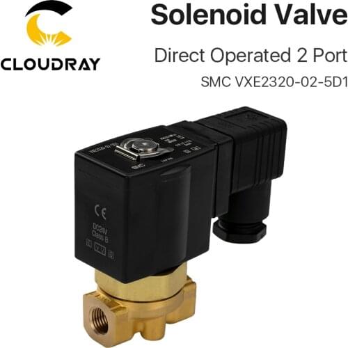 Cloudray Direct Operated 2 Port Solenoid Valve SMC VXE2330-02-5D1 Air Steam 3.0 Mpa for Fiber Cutting Machine Pneumatic System