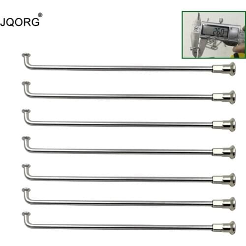 Diameter 2.6 mm Cylinder Body 304 Stainless Steel Material J-bend 12 G Electric Bike Bicycle Wheel Spokes With Brass Nipples