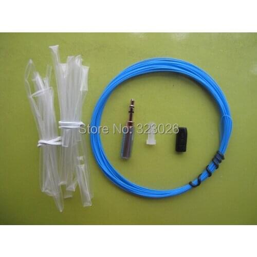 Diy earphone wire Goddess line(wire+plug+heat shrink tube+splitter+tail tube)