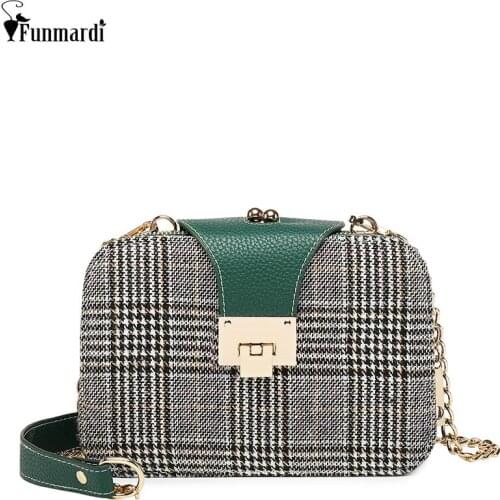 Женские сумки в клетку Funmardi China At AliExpress