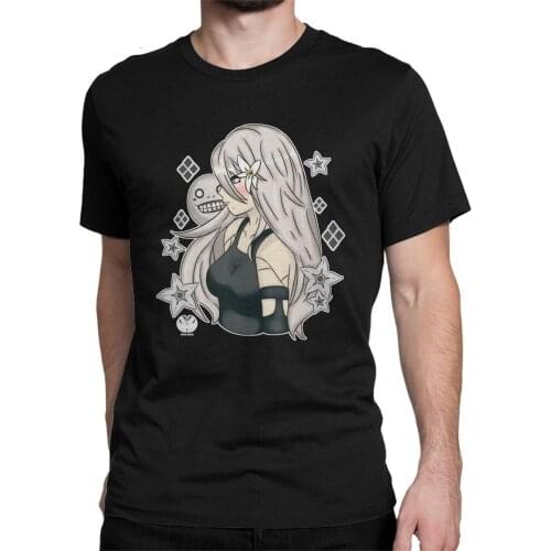 Mens Neir Automata A2 T Shirt Japan Anime Otaku Games Pure Cotton Clothes Funny Short Sleeve Tee Shirt Birthday Gift T-Shirt