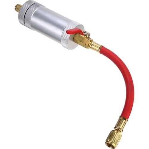 1pcs Durable R134A R12 R22 Air Conditioning Car Oil Injection Tool Coolant Filler Tube Pipe Car Accessories