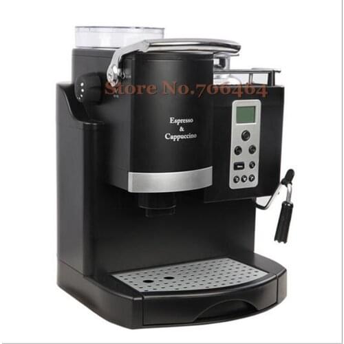 Commercial automatic LCD espresso coffee machine multi-language coffee grinding cd screen cappuccino maker 20 bar