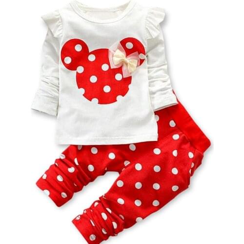 Girls Clothing Sets 2020 Winter Girls Clothes Set T-shirt+pants 2 pcs Kids Clothes Girl Sport Suit Children Clothes 6M-24M