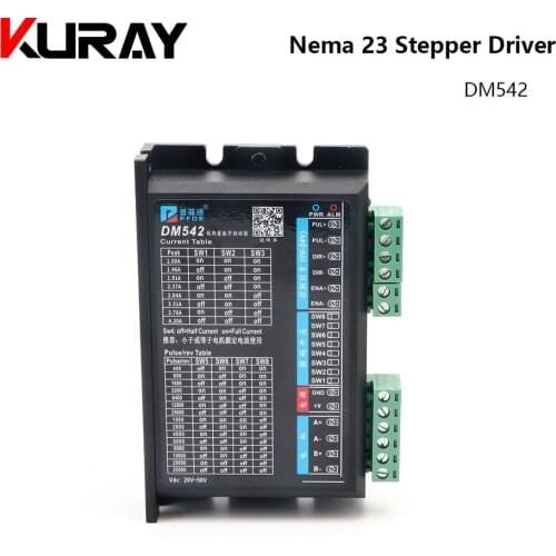 Kuray 2-phase Digital DM542 Stepper Motor Driver Controller 18-48 VDC Max 4.2A For 57 86 Series Motor