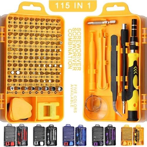 Mayitr 115-in-1 Precision Magnetic Screwdriver Kit Computer PC Phone Repair Tools Screwdriver Set Precision Mini Magnetic Tools