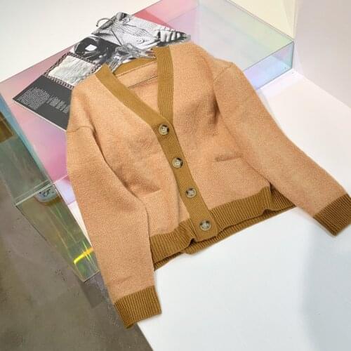 Fashion Ladies 2021 New Long Sleeve Sexy Casual Color Sweater Cardigan 0914