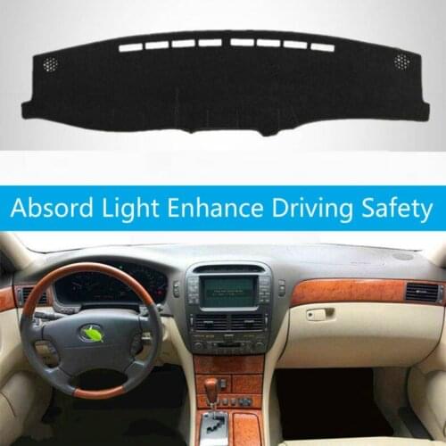 Car Dashboard Cover For Lexus LS430 2002 2003 2004 2005 Dashboard Mat Pad Carpet Dashmat Sun Shade Pad Automobile Car Styling