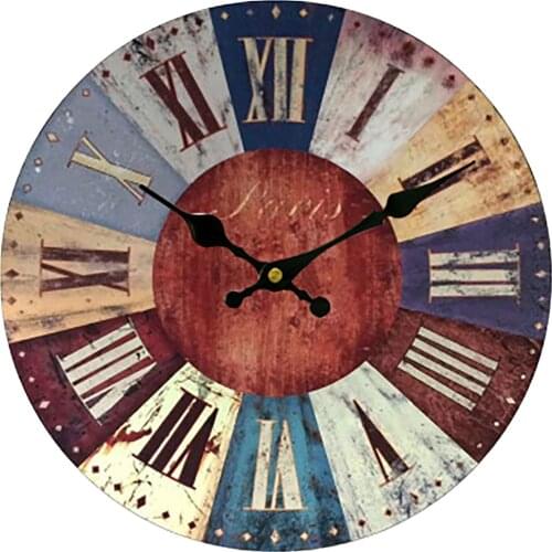 New Wall Clock Retro Nostalgic Wall Clock Creative Decoration Clock Bedroom Fashion Quartz Clock Modern Home Decoration 2021