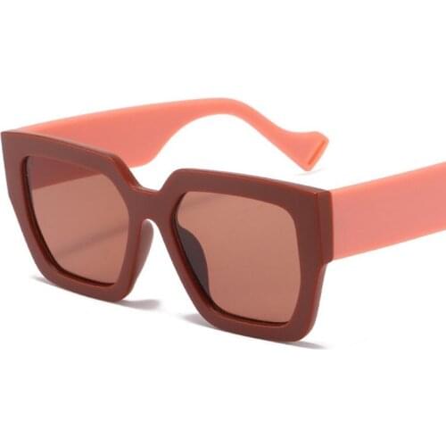 Popular Square Sunglasses Contrast Color Outdoor Sun Glasses UV400