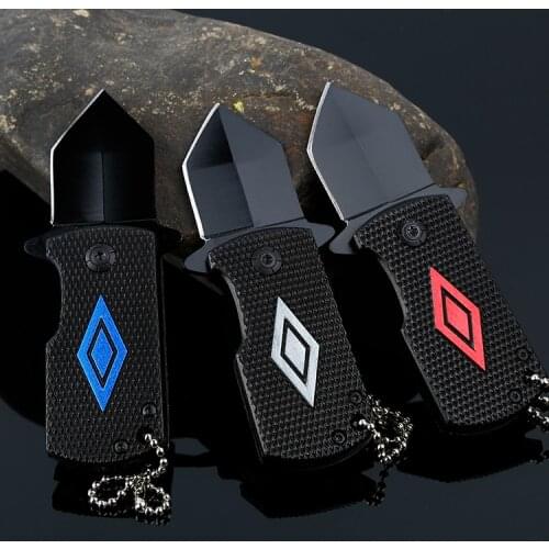 Folding Keychain Knife Tactical Survival Pocket Knife Aluminum Handle Camping Hunting Outdoor Mini Knives EDC Multi Tool