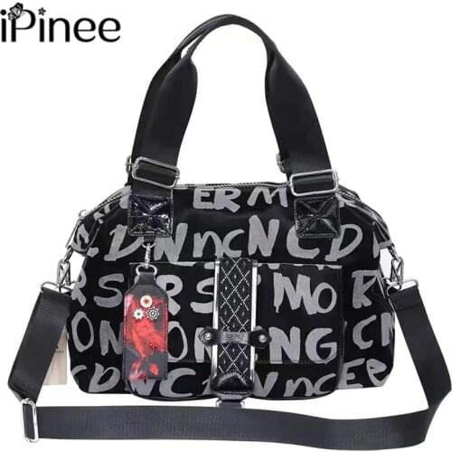 IPinee Ladys Crossbody Bags Nylon Handbag Letter Bag Large Capacity Hobo Women Tote Commuter Style Shoulder Bag
