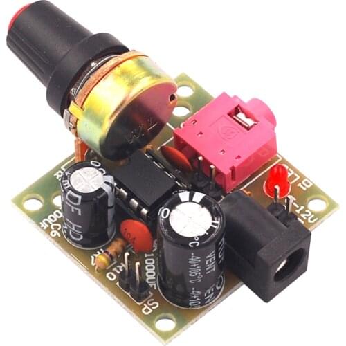 Smart Electronic DIY Kit LM386 Super Mini Audio Amplifier DIY Kit Suite Trousse Amplificador Module Board 3.5mm 3-12V