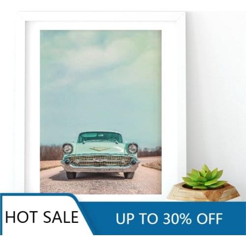 Vintage Car Photography Wall Art Canvas Painting Posters Prints Wall Decor Pictures For Old Retro Aesthetic Home Decoration