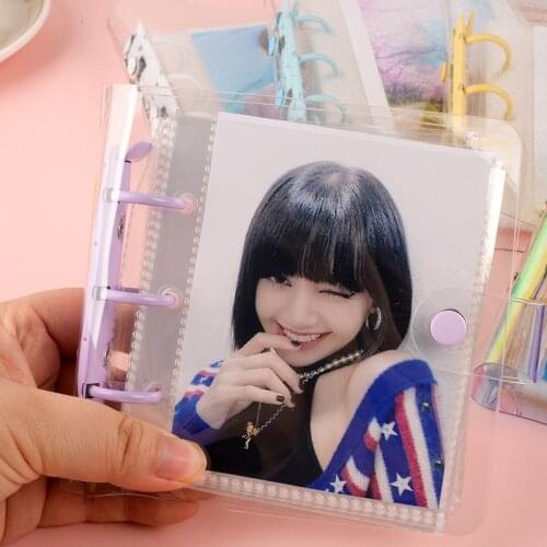 40 Capacity Loose-leaf Mini 4-inch Photo Album Star-struck Girl Mini Flip-flop Folder Flash Section Photo Card Picture Album