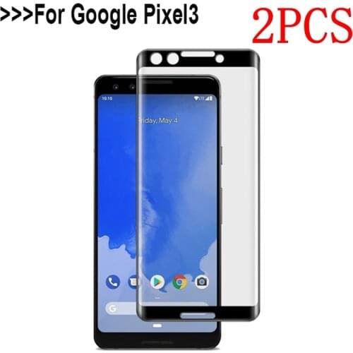 2PCS Full Cover Tempered Glass For Google Pixel 3 Screen Protector protective film For Google Pixel 3 glass
