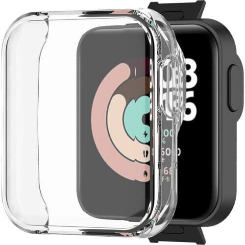 Smart Watch Protective Case For Xiaomi Mi Watch Lite Shockproof TPU Bumper Anti-scratch Screen Protector Cover For Redmi Watch
