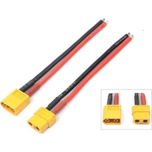 1pcs/2pcs XT60 Male Female Connector With 10CM 14AWG Silicone Wire Cable for RC Car Airplanes Boats Helicopters Battery ESC