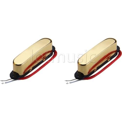 2Pcs Guitar Neck Pickup Ferrite Magenet Golden For Fender TL Tele Guitar Replacement