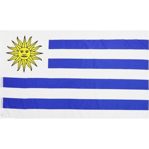 3X5 Ft Uruguay UY Flag Double Stitched Flags Polyester with Brass Grommets for Decor