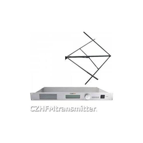 30W CZE-T501 FM transmitter 0-30w power adjustable radio broadcaster RDS port Circularly polarized antenna kit