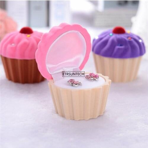 50pcs Lovely Velvet Wedding Engagement Ring Box For Earrings Necklace Bracelet Jewelry Display Gift Box Holder