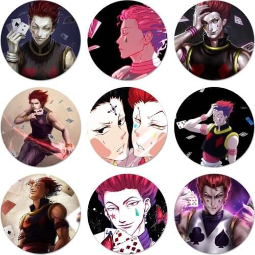 58mm Anime Hunter X Hunter Hisoka Badge Brooch Pin Accessories For Clothes Backpack Decoration gift
