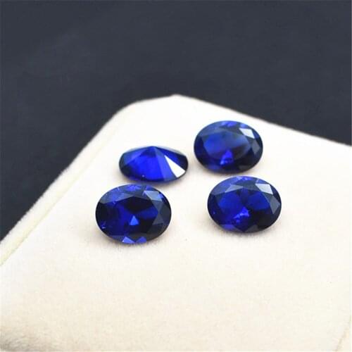 Brilliant Blue Spinel Oval Faceted Gemstone Egg Shape Blue Spinel Gem Multiple Sizes to Choose GL05