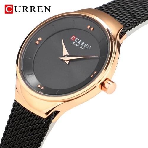 CURREN Women Watches New Luxury Brand Analog Clock Watch Ladies Waterproof Stainless Steel Quartz Wristwatch Relogio Feminino