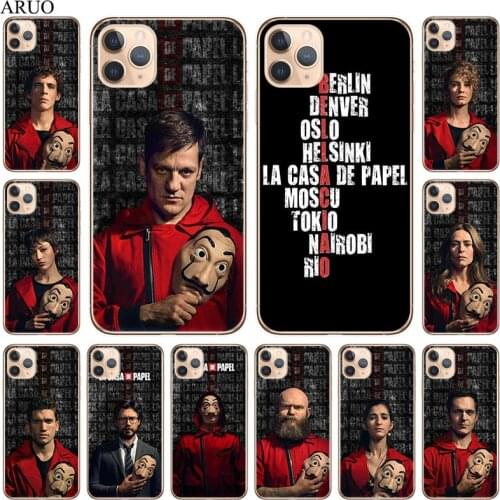 House of Paper Phone Case For iphone 12 11 Pro XS MAX 7 8 6s X XR SE 12mini La casa de papel Soft Silicone TPU Back Cover coque