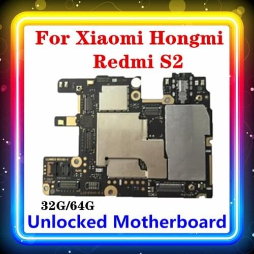 For Xiaomi Hongmi Redmi S2 Motherboard 64G 32G Replaced Clean Original With Full Chips Android OS Installed Main Board