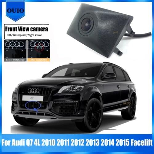 HD Car Front View camera | for Audi Q7 4L 4LB 2010 2011 2012 2013 2014 2015 Facelift Parking LOGO Camera Night Vision Camera