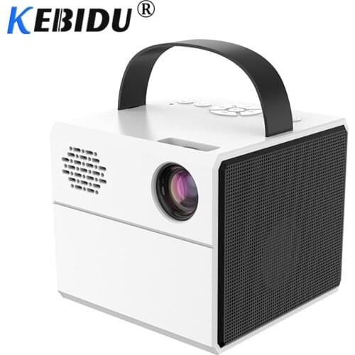 Kebidu J10 Mini Projector PK Q2 Children Portable HDMI-compatible Projector Education Mini LED Home Beamer for Christmas Gift