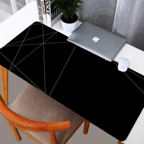 Mouse Pad Art Big Edge Pad Abstract Rubber Computer Computer Game Mouse Pad Geometric Desktop Keyboard Pad Computer Accessories