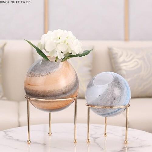 Creative Living Room Flower Arrangement Simulation Flower Decoration TV Cabinet Dining Table Hydroponic Plant Glass Small Vase