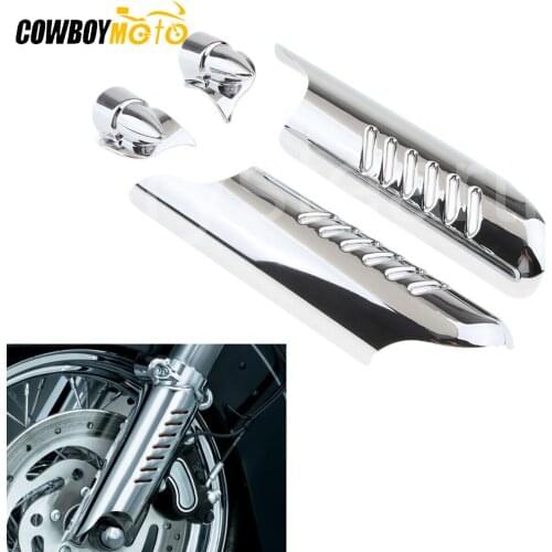 Motorcycle Lower Fork Leg Cover Guard Deflector Shield For Harley Touring Street Electra Glide Road King 2000-2013 2012 2011