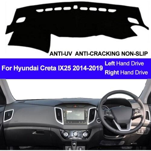 Car Dashboard Cover For Hyundai Creta Ix25 2014 2015 2016 2017 2018 2019 Dash Board Dash Mat Pad Carpet Cover Auto Sun Shade