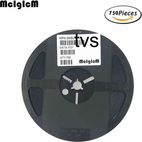 MCIGICM 750pcs 600W SMB_DO-214AA smd tvs diode SMBJ14A SMBJ15A SMBJ16A SMBJ18A SMBJ20A SMBJ22A SMBJ24A SMBJ26A