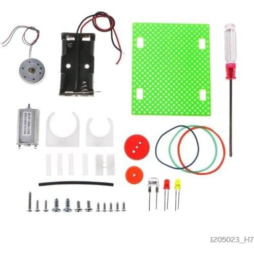 Mini Electric Generator Wheel Motor Model Energy DIY Toys For Kids LED Education Science Experiment Gift