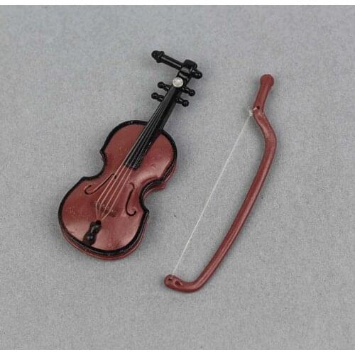 Fashion 1/6 Doll Accessories Musical Instruments for Barbie Doll DIY Violin for BJD Doll Kids Toy DIY Home Decoration Girl Gifts
