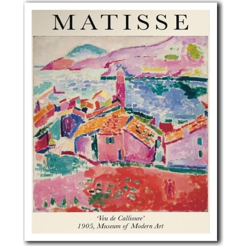 Matisse Museum of Modern Art Print, Printable Wall Art, Exhibition Print, Matisse Painting Poster, Abstract Art, Vintage Poster