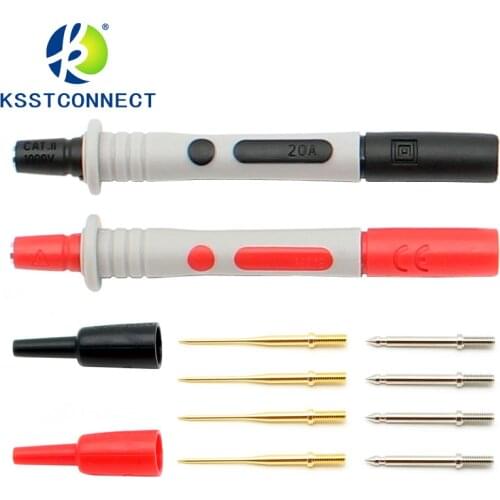 Replaceable test needle kit 1mm Gilded sharp&2mm standard suitable for Multimeter probe
