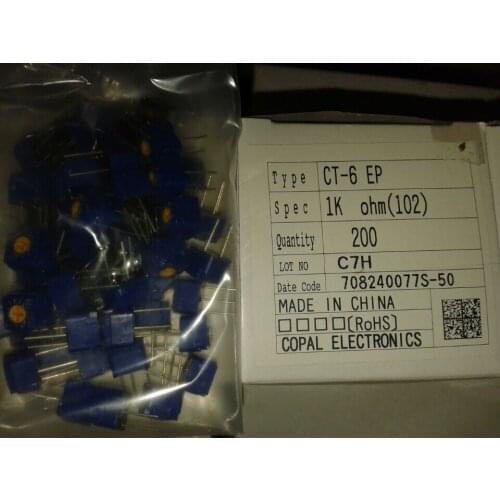 Switch COPAL CT-6EP 1K 102 DIP3 new and original