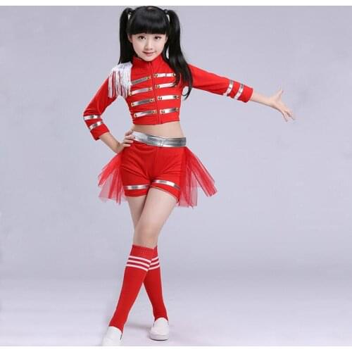 New Children Jazz Dance Modern Dance Costume Fashion Kids Latin Ballroom Dancing Dress Stage Show Dresses Jazz Costumes For Girl