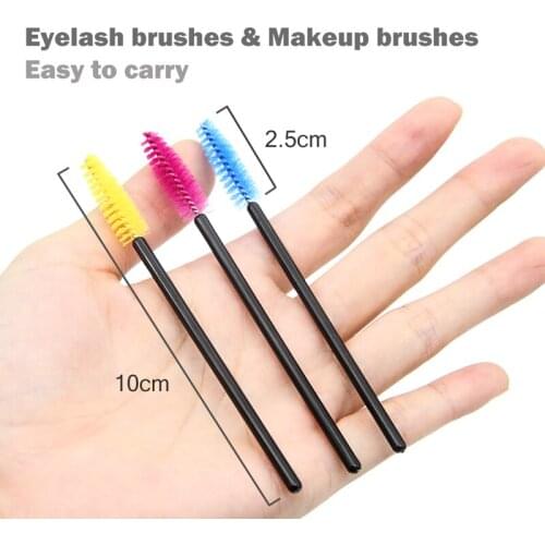 Eyelash Extension Disposable Eyebrow brush Mascara Wand Applicator Spoolers Eye Lashes Cosmetic Brushes Set makeup tools
