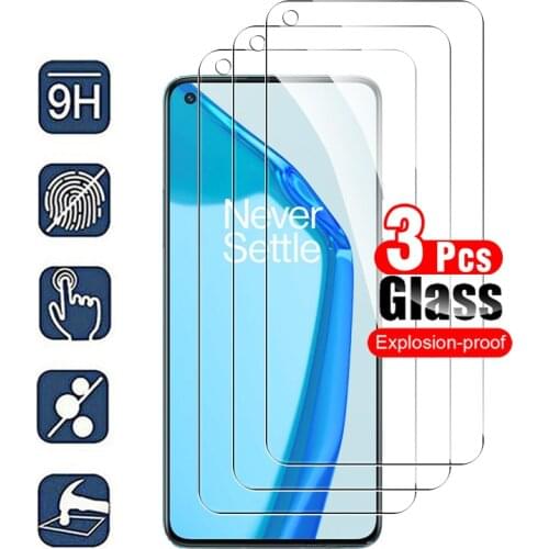 Full coverage tempered glass for oneplus 9r 3pcs protective glass for oneplus 9 r oneplus9 safety screen protector film