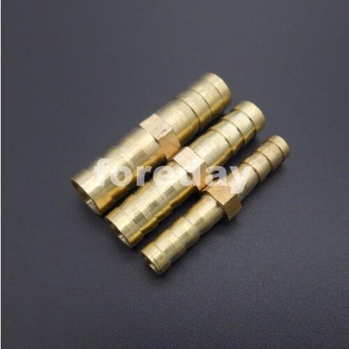 10PCS X Straight Brass Copper Pipe Hose Barbed tube fitting Connector Garden 6mm 8mm 10mm 12mm CU HQ M6 M8 M10 M12 *FD335-338